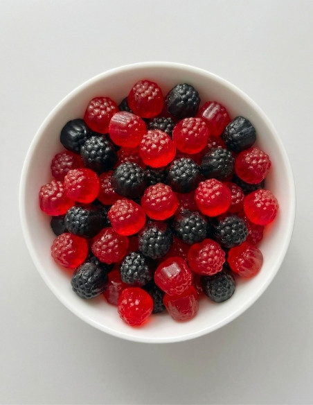 028 - Pedro Maliny a ostružiny olejované želé - 1000g