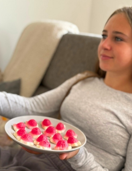 209 - FiNi Plněné Jahody 1000g